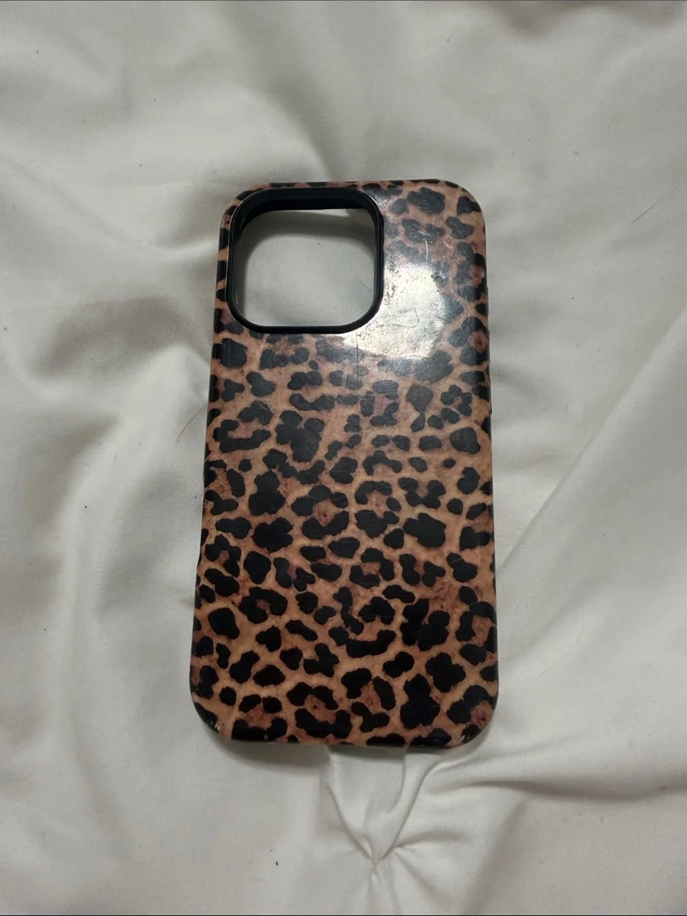 Leopard Print Phone Case - Brown/Black